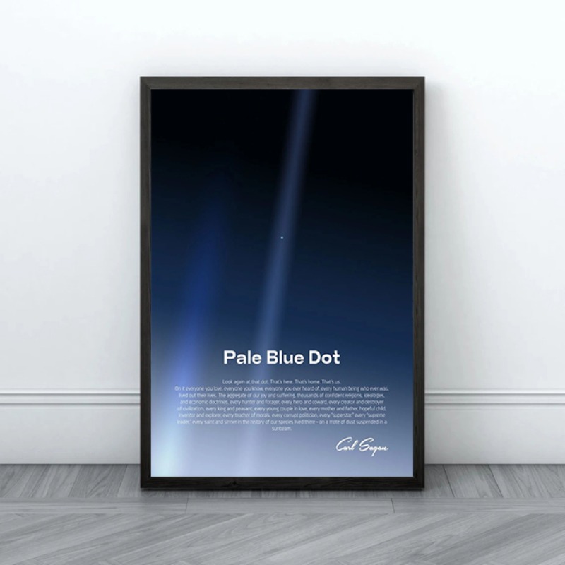 Poster cetak titik biru pucat  - Star Map Poster ulasan dan harga